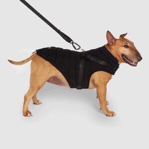 Canada pooch Harness Puffer black size 12 /10 pink size 10